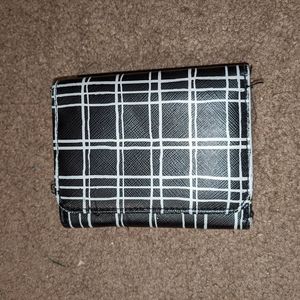 Black and white wallet
